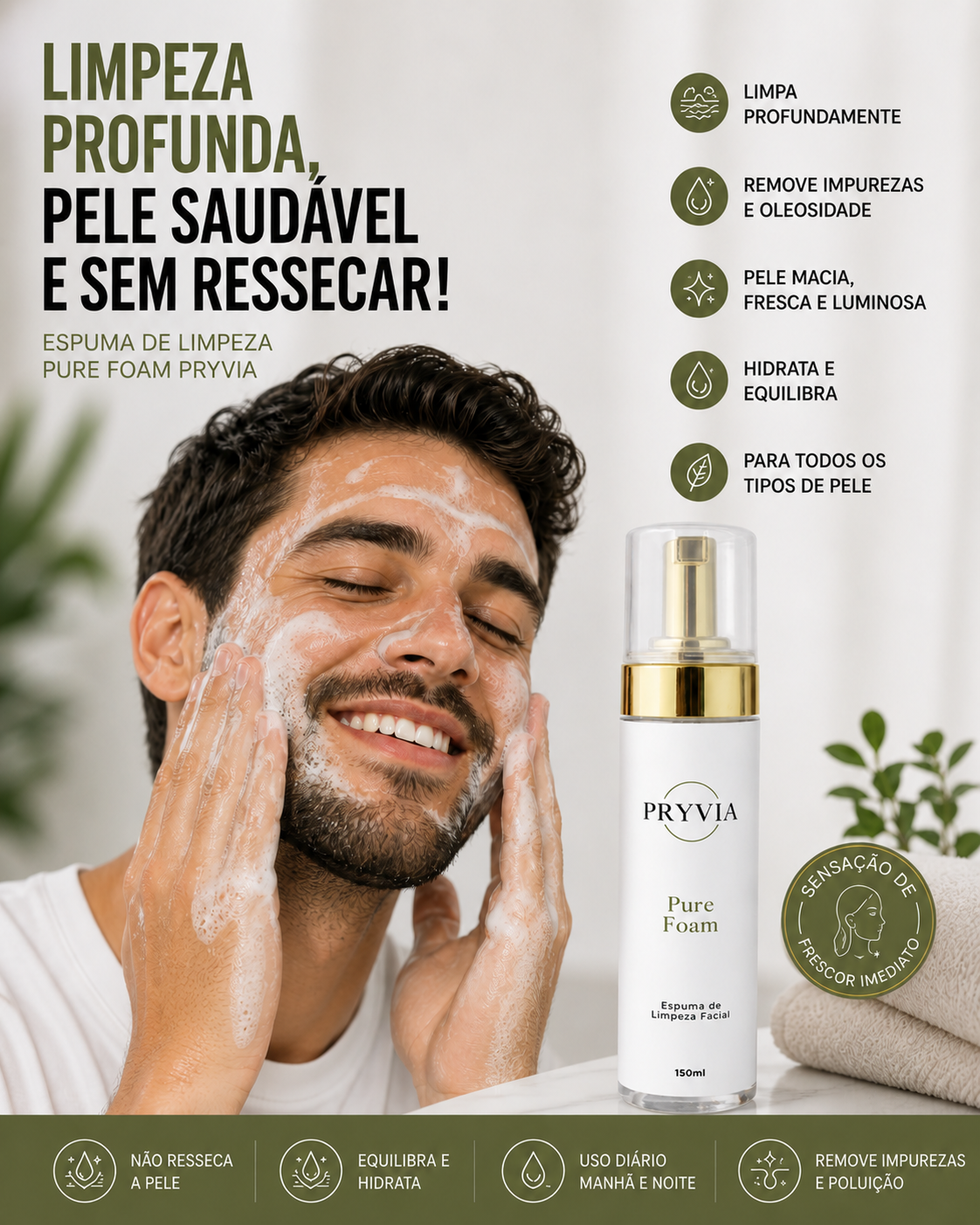 Espuma de Limpeza Pure Foam